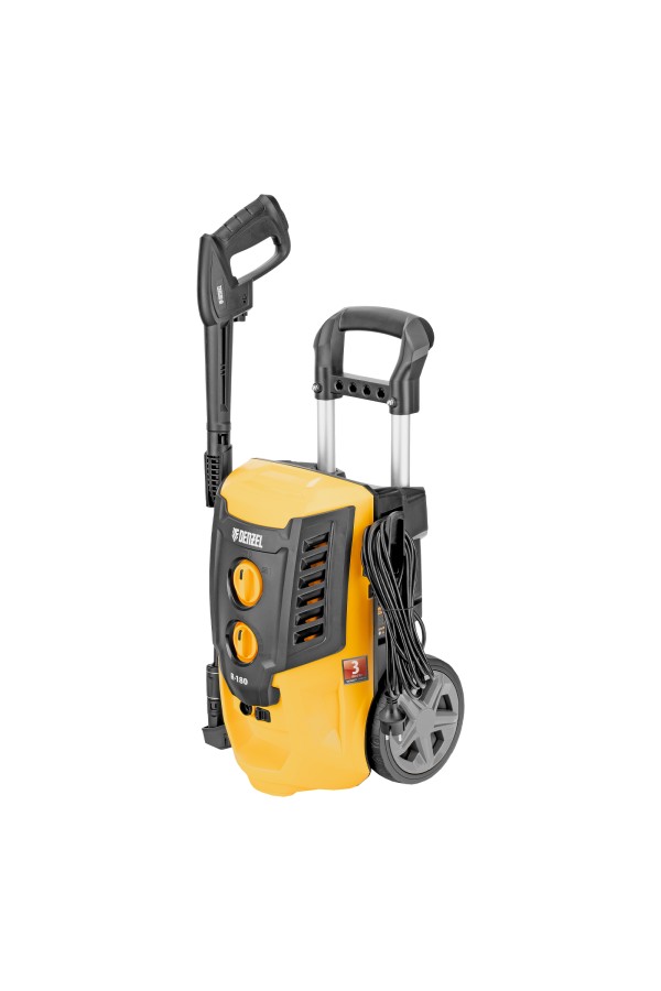 Моечная машина высокого давления R-180, 2200 Вт, 180 бар, 380 л/ч, колесная Denzel