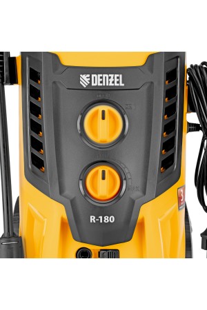 Моечная машина высокого давления R-180, 2200 Вт, 180 бар, 380 л/ч, колесная// Denzel
