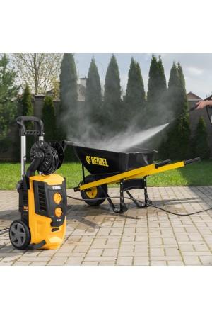 Моечная машина высокого давления R-180D, 2200 Вт, 180 бар, 380 л/ч, с барабаном// Denzel