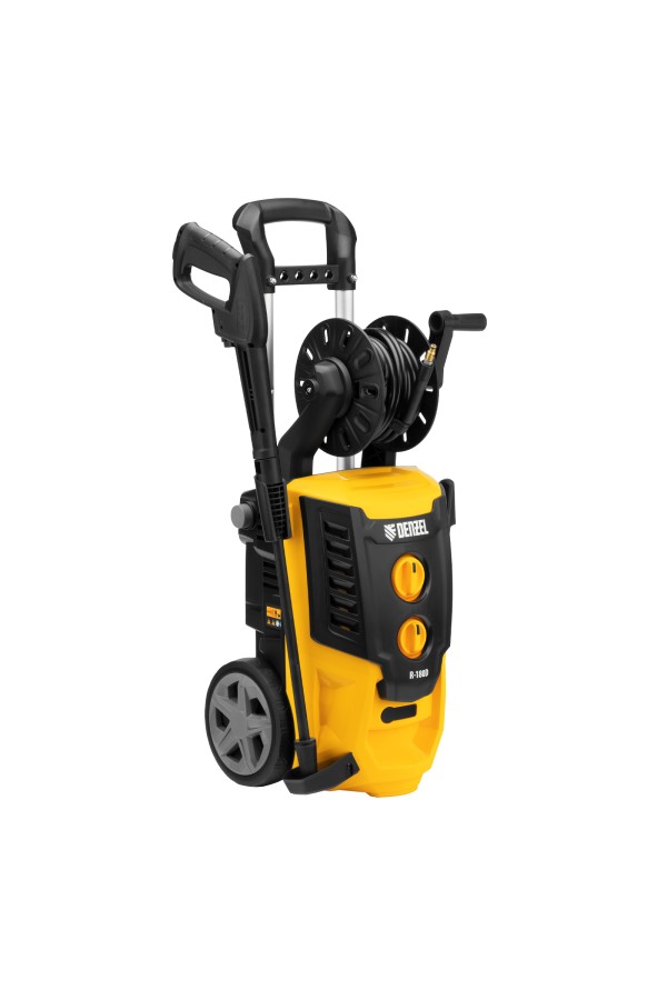 Моечная машина высокого давления R-180D, 2200 Вт, 180 бар, 380 л/ч, с барабаном Denzel