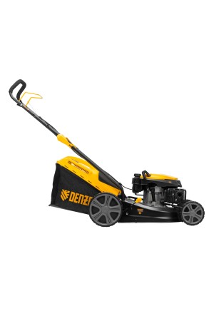 Газонокосилка бензиновая GLD-460, 146 куб.см, ширина 46 см, ручная, 7 уровней, травосборник 50 л Denzel