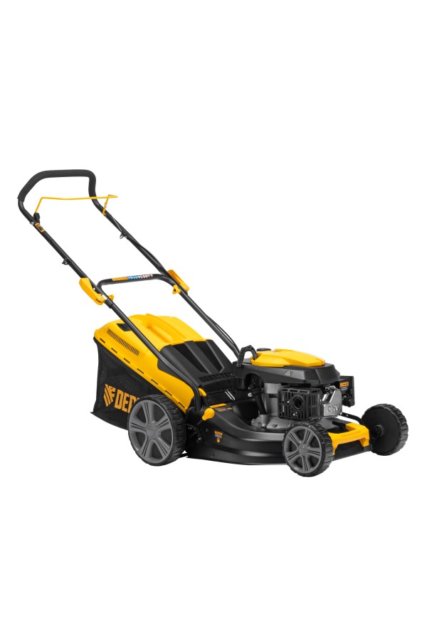Газонокосилка бензиновая GLD-460, 146 куб.см, ширина 46 см, ручная, 7 уровней, травосборник 50 л Denzel