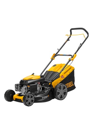 Газонокосилка бензиновая GLD-460, 146 куб.см, ширина 46 см, ручная, 7 уровней, травосборник 50 л Denzel