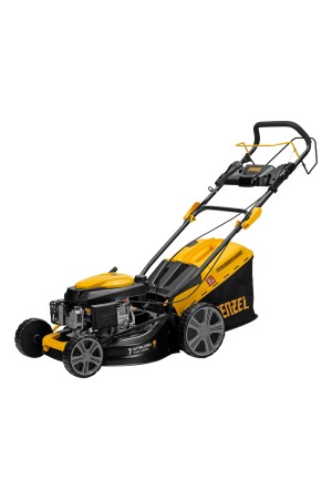 Газонокосилка бензиновая GLD-460SP, 146 куб.см, ширина 46 см, привод 7 уровней, травосборник 50 л Denzel