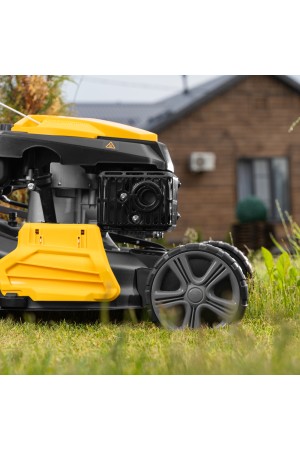 Газонокосилка бензиновая GLD-460SP, 146 куб.см, ширина 46 см, привод 7 уровней, травосборник 50 л Denzel