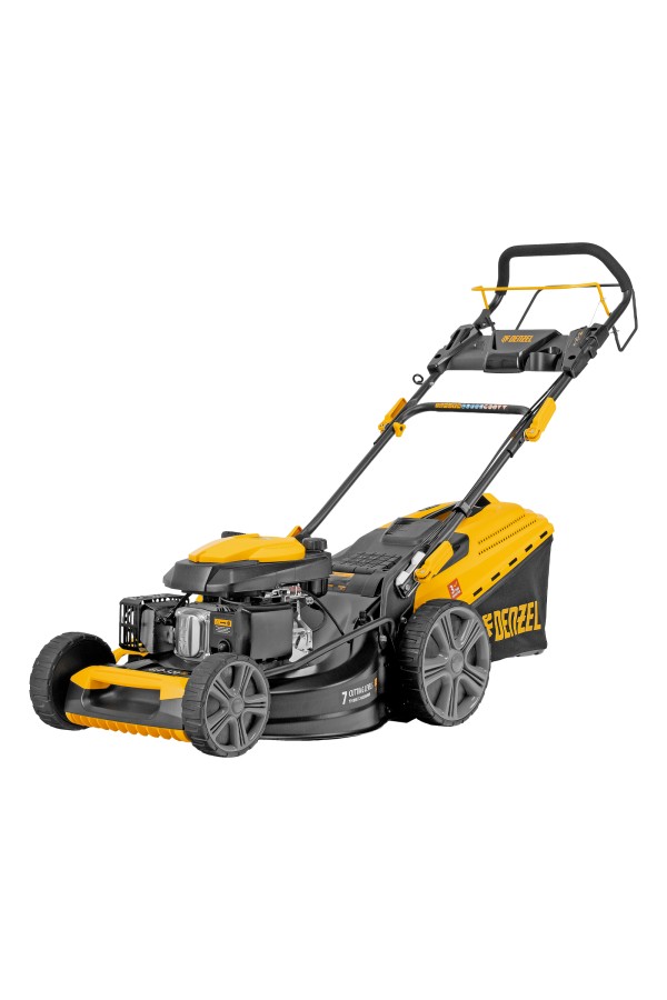 Газонокосилка бензиновая GLD-520SP, 196 куб.см, ширина 52 см, привод, 7 уровней,травосборник 60 л Denzel