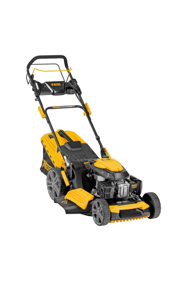 Газонокосилка бензиновая GLD-520SP, 196 куб.см, ширина 52 см, привод, 7 уровней,травосборник 60 л Denzel