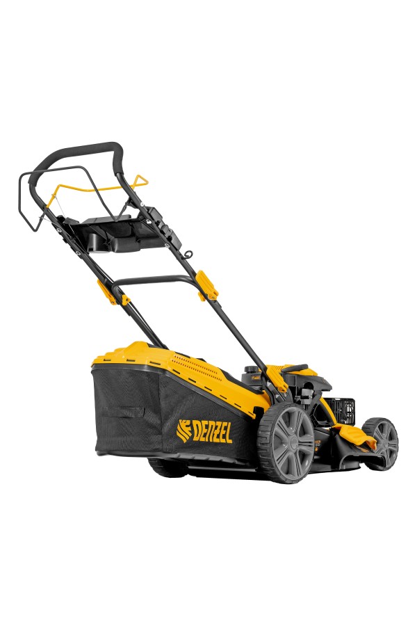 Газонокосилка бензиновая GLD-520SP, 196 куб.см, ширина 52 см, привод, 7 уровней,травосборник 60 л Denzel