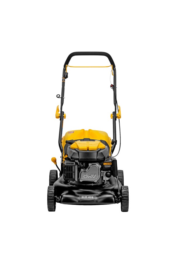 Газонокосилка бензиновая GLD-420, 146 см3, ширина 42 см, 40 л Denzel