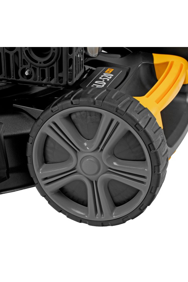 Газонокосилка бензиновая GLD-520SP-VE, 196 см3, ширина 52 см, привод, вариатор, электрический старт, 60 л Denzel