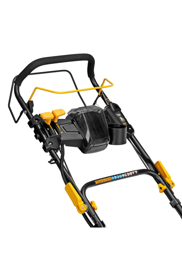 Газонокосилка бензиновая GLD-520SP-VE, 196 см3, ширина 52 см, привод, вариатор, электрический старт, 60 л Denzel