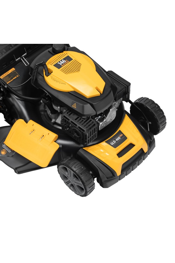 Газонокосилка бензиновая GLD-460SP-VE, 146 см3, шир. 46см, привод, вариатор, эл.старт, 60 л Denzel