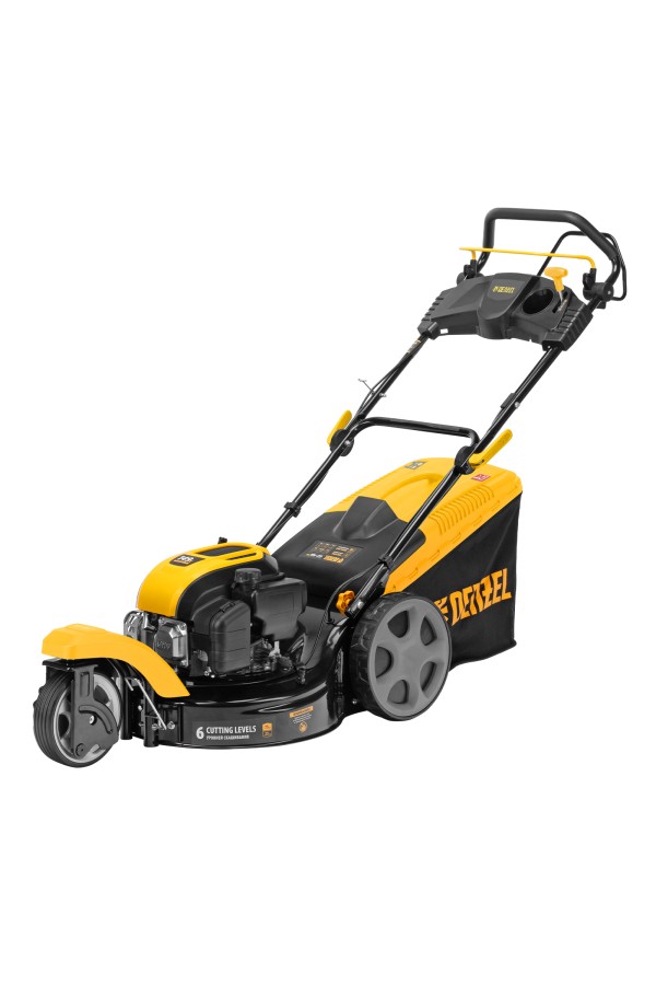 Бензиновая газонокосилка GLT-460SP-T, Trike 149 см3, 46 см, привод, панель, 60л Denzel 