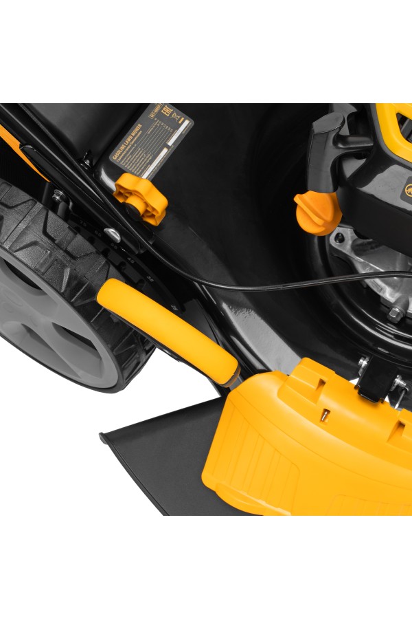 Бензиновая газонокосилка GLT-460SP-T, Trike 149 см3, 46 см, привод, панель, 60л Denzel 