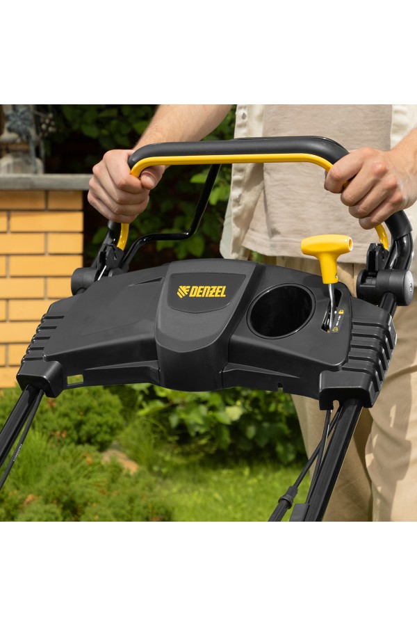 Бензиновая газонокосилка GLT-460SP-T, Trike 149 см3, 46 см, привод, панель, 60л Denzel 