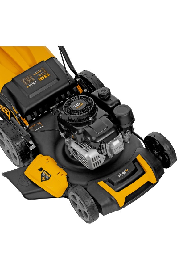 Газонокосилка бензиновая GLR-460SP-ZS, 149 см3, ширина 46 см, привод, травосборник 65 л Denzel
