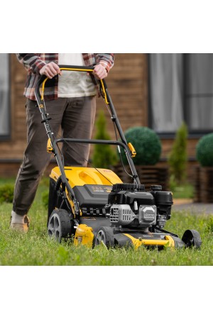 Газонокосилка бензиновая GLR-510SP-ZS, 171 см3, ширина 51 см, привод, травосборник 65 л Denzel