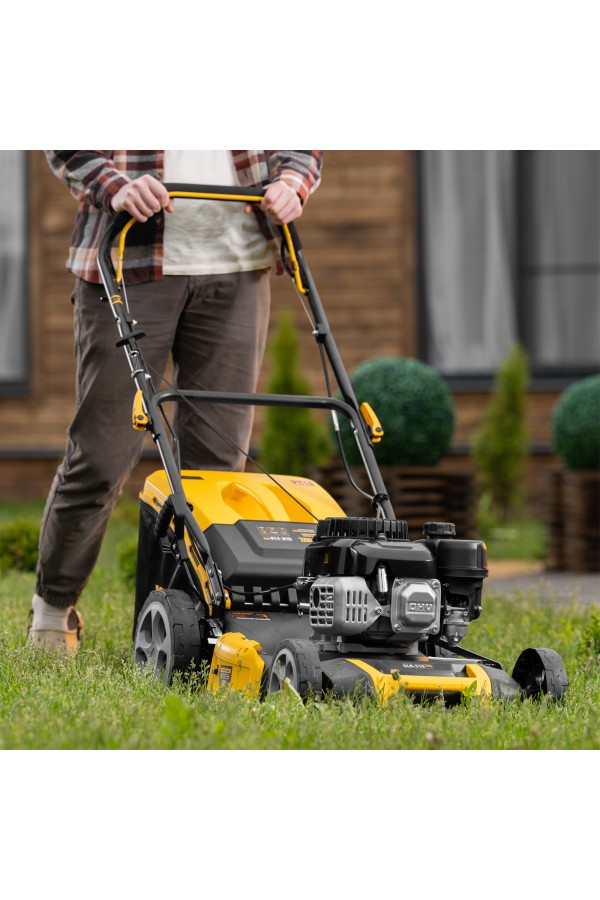 Газонокосилка бензиновая GLR-510SP-ZS, 171 см3, ширина 51 см, привод, травосборник 65 л Denzel