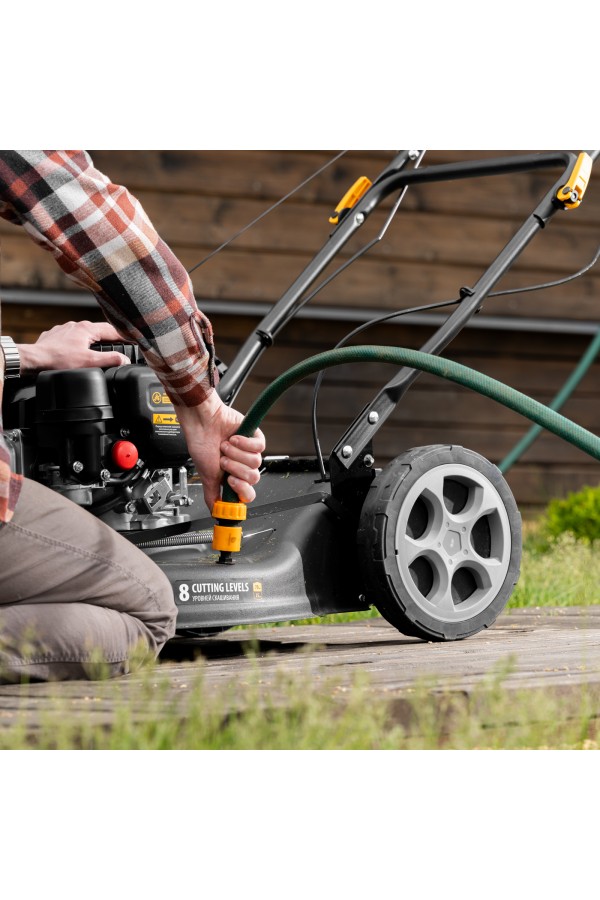 Газонокосилка бензиновая GLR-510SP-ZS, 171 см3, ширина 51 см, привод, травосборник 65 л Denzel