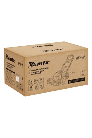 Газонокосилка бензиновая GLM-510-SP, 200 см3, 51см, привод, 65л  MTX