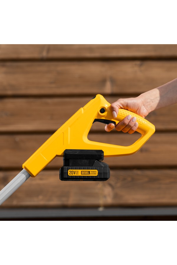 Портативная аккумуляторная газонокосилка CLM-22, Li-ion, 20В, 220 мм // Denzel