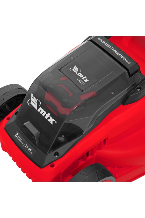 Газонокосилка аккумуляторная бесщеточная CLM-320, 320 мм, травосб. 30 л, Li-Ion, 20 В MTX