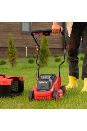 Газонокосилка аккумуляторная бесщеточная CLM-320, 320 мм, травосб. 30 л, Li-Ion, 20 В MTX