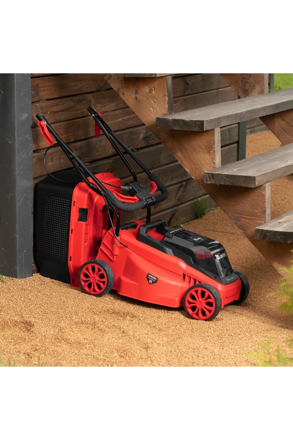 Газонокосилка аккумуляторная бесщеточная CLM-320, 320 мм, травосб. 30 л, Li-Ion, 20 В MTX