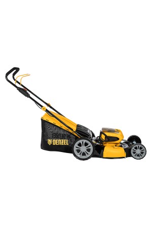 Газонокосилка аккумуляторная бесщеточная RLM450-36, Li-ion, 36 В, 4 Ач, 450 мм, травосборник 40 л Denzel