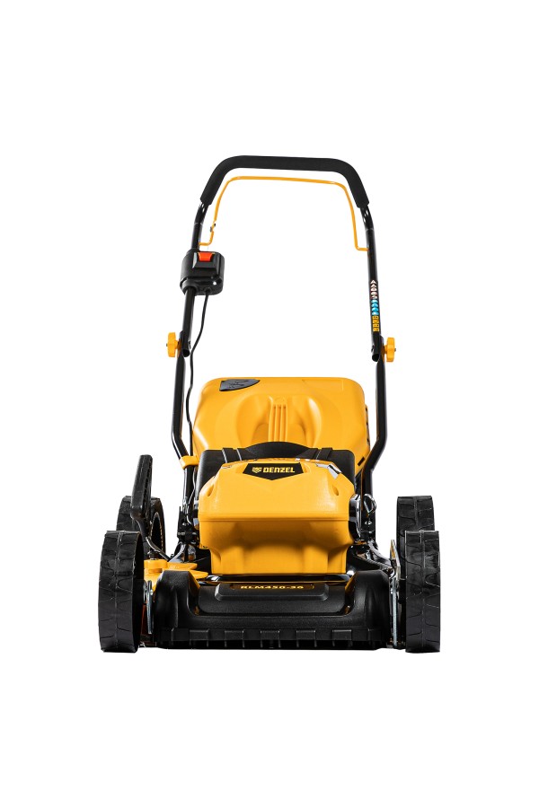 Газонокосилка аккумуляторная бесщеточная RLM450-36, Li-ion, 36 В, 4 Ач, 450 мм, травосборник 40 л Denzel