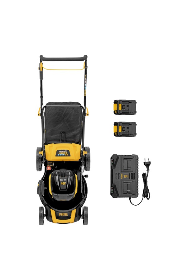 Газонокосилка аккумуляторная бесщет. DLM-460, 460 мм, травосб. 65 л., Li-Ion, 40 В Denzel