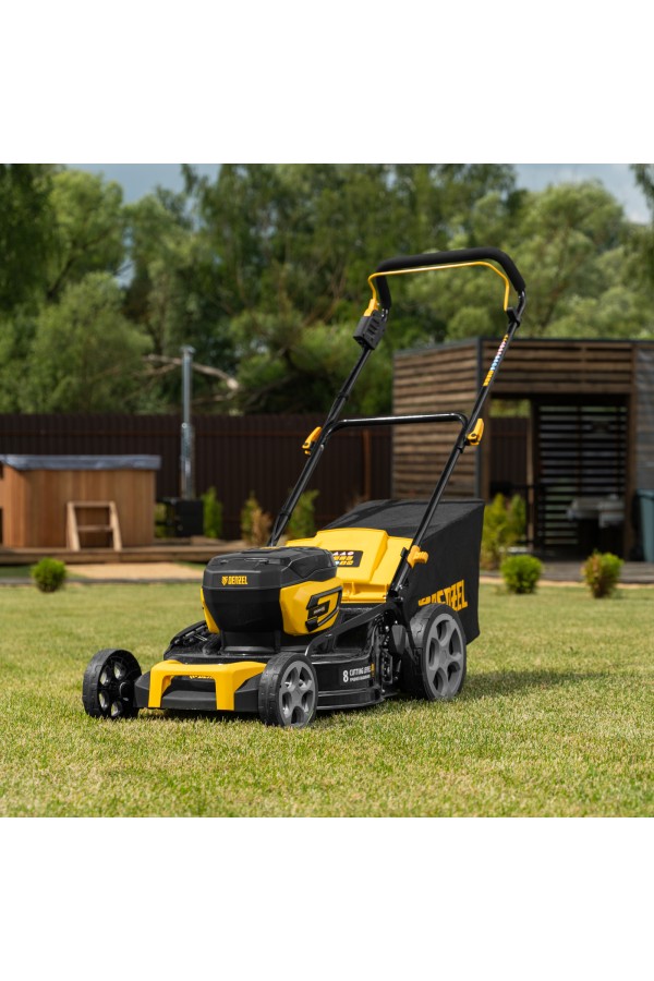 Газонокосилка аккумуляторная бесщет. DLM-460, 460 мм, травосб. 65 л., Li-Ion, 40 В Denzel