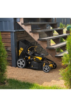 Газонокосилка аккумуляторная бесщет. DLM-460, 460 мм, травосб. 65 л., Li-Ion, 40 В Denzel