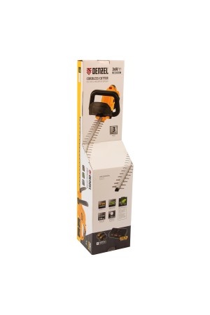 Кусторез аккумуляторный RBC510-36, Li-ion, 36 В, 4 Ач, нож 510 мм, поворотная ручка Denzel