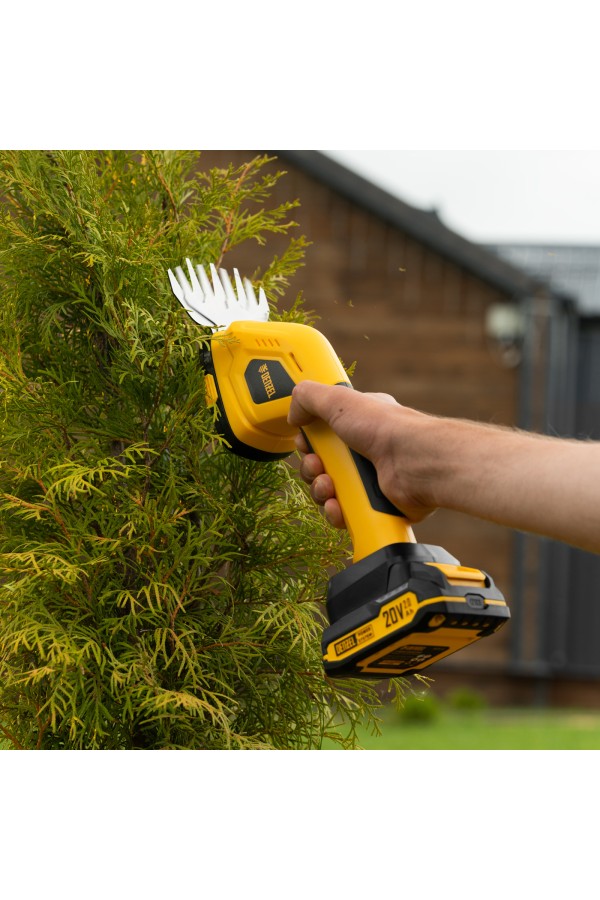 Ножницы-кусторез аккумуляторные GS-20, Li-Ion, 20 В Denzel