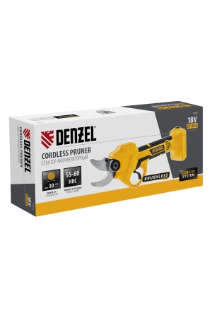 Секатор аккумуляторный CP-30-0, 18В Li-Ion Denzel