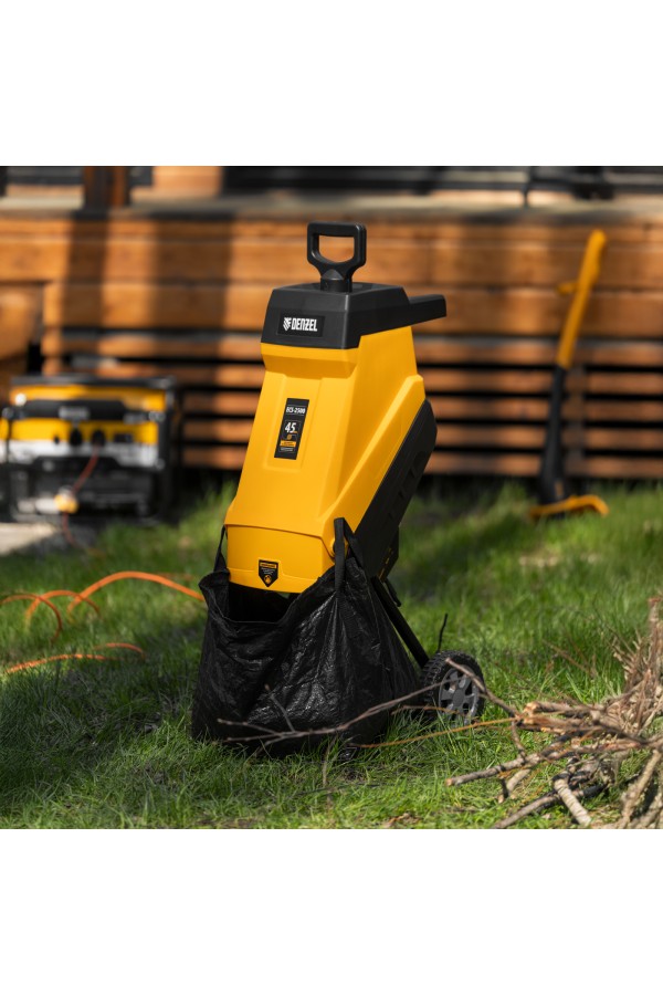 Измельчитель садовый электрический ECS-2500, 2500 Вт, 45 мм Denzel