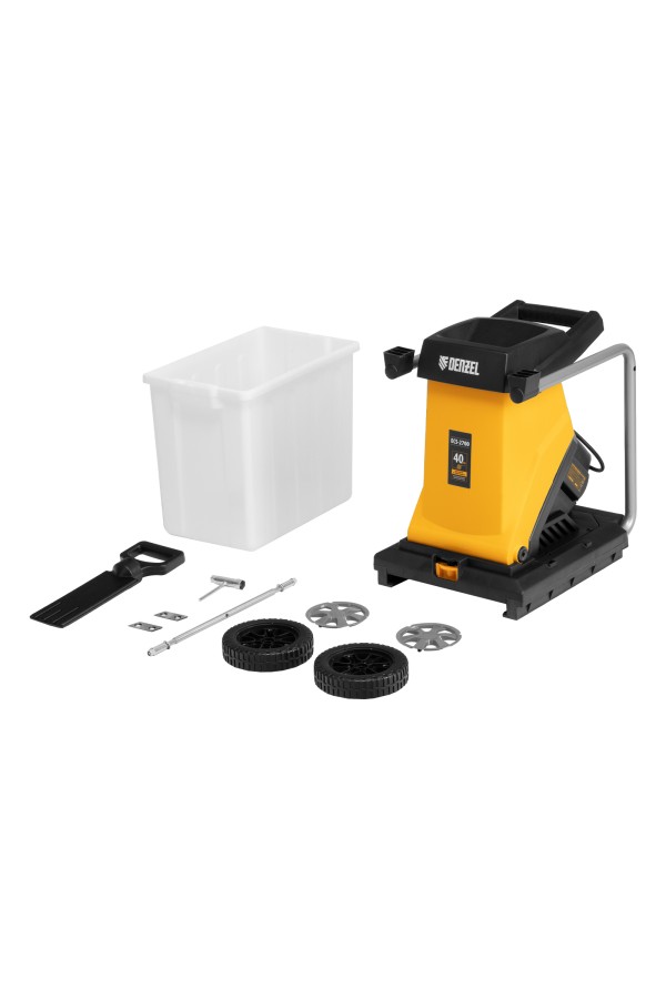 Измельчитель садовый электрический ECS-2700, 2700 Вт, 40 мм Denzel