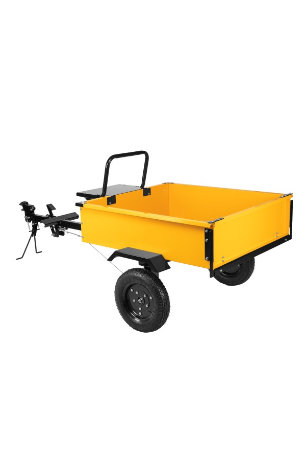 Прицеп для мотоблока TT-500, оцинк., груз. 500 кг, рег. сцепка, колеса 4.00-10, в упаковке Denzel