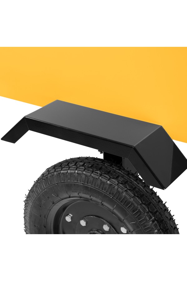 Прицеп для мотоблока TT-500, оцинк., груз. 500 кг, рег. сцепка, колеса 4.00-10, в упаковке Denzel