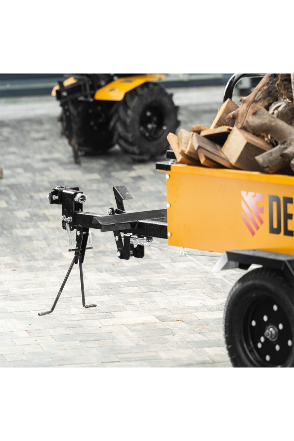 Прицеп для мотоблока TT-500, оцинк., груз. 500 кг, рег. сцепка, колеса 4.00-10, в упаковке Denzel