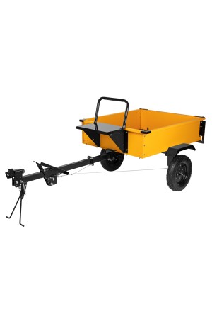 Прицеп для мотоблока TT-500, оцинк., груз. 500 кг, рег. сцепка, колеса 4.00-10, в упаковке Denzel