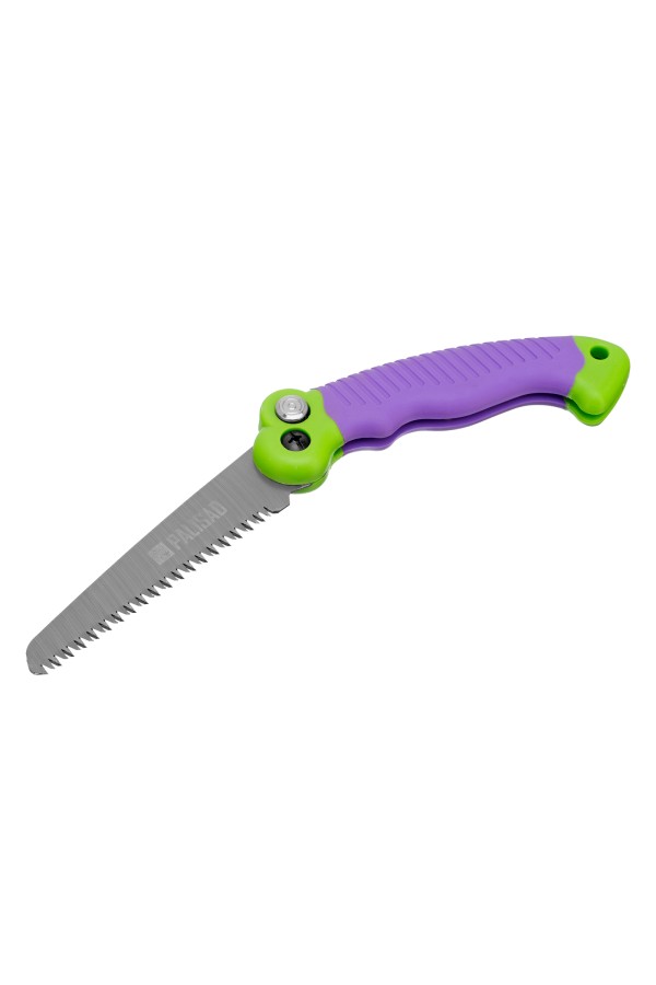 Пила садовая складная, 115 мм рабочая часть, пластиковая обрезиненная рукоятка, Palisad