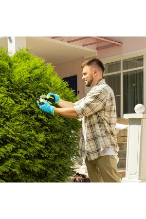 Секатор с наковальней, 190 мм, пластиковые рукоятки Palisad