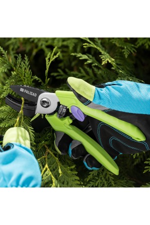 Секатор с наковальней, 190 мм, пластиковые рукоятки Palisad