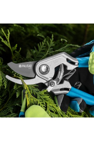 Секатор прямого реза, 205 мм, алюминиевые рукоятки в ПВХ-оболочке, LUXE Palisad