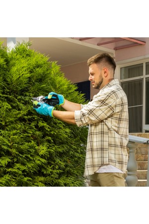 Секатор прямого реза, 205 мм, алюминиевые рукоятки в ПВХ-оболочке, LUXE Palisad