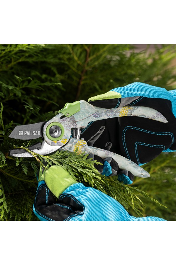 Секатор с наковальней, 210 мм, пластиковые рукоятки Palisad