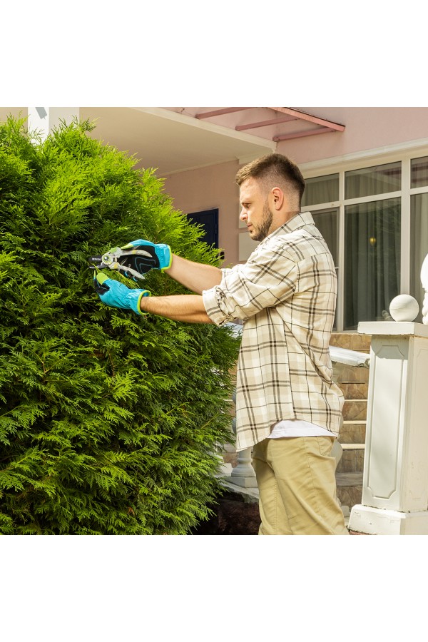 Секатор с наковальней, 210 мм, пластиковые рукоятки Palisad