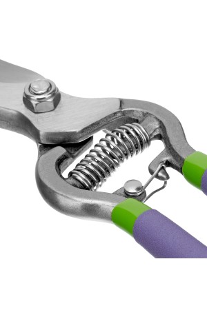 Секатор прямого реза, 255 мм, цельнокованый, металлические обрезиненные рукоятки, Palisad